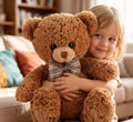 Claire Teddy Bear Plush - Super Soft Hugging Pillow