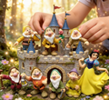 Snow White & Seven Dwarfs Cake Toppers - Fairytale Figurine Set