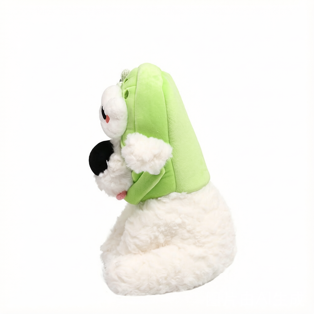 Snot Bear Big-Nose Dog Plush - Cute Hooded Companion Doll