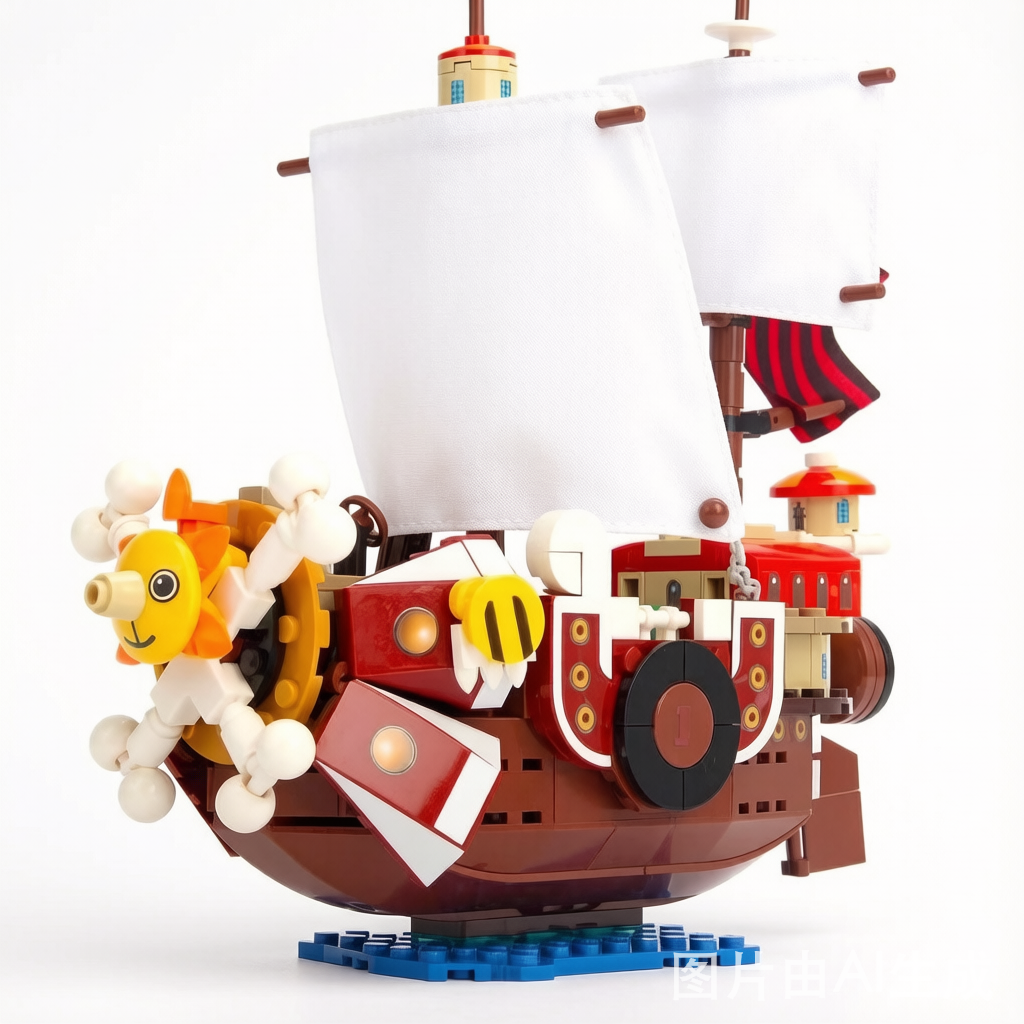 One Piece Thousand Sunny Pirate Ship Building Blocks - Chopper Figure Set