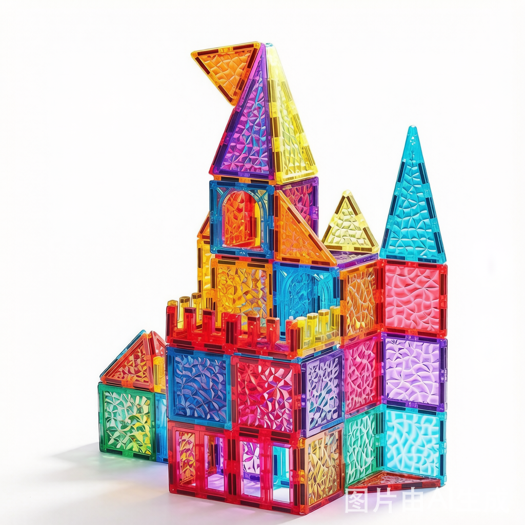 Diamond Magnetic Building Blocks - Colorful Strong-Magnet STEM Toy Set