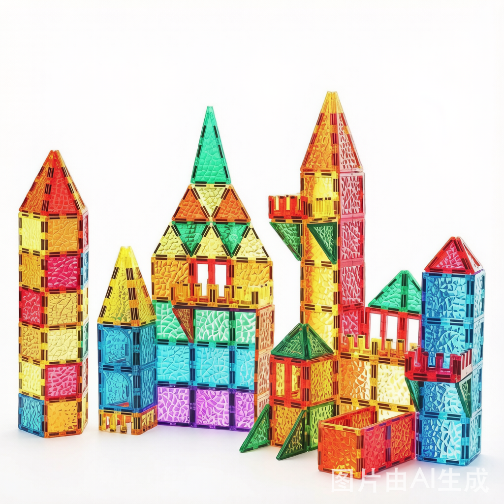 Diamond Magnetic Building Blocks - Colorful Strong-Magnet STEM Toy Set