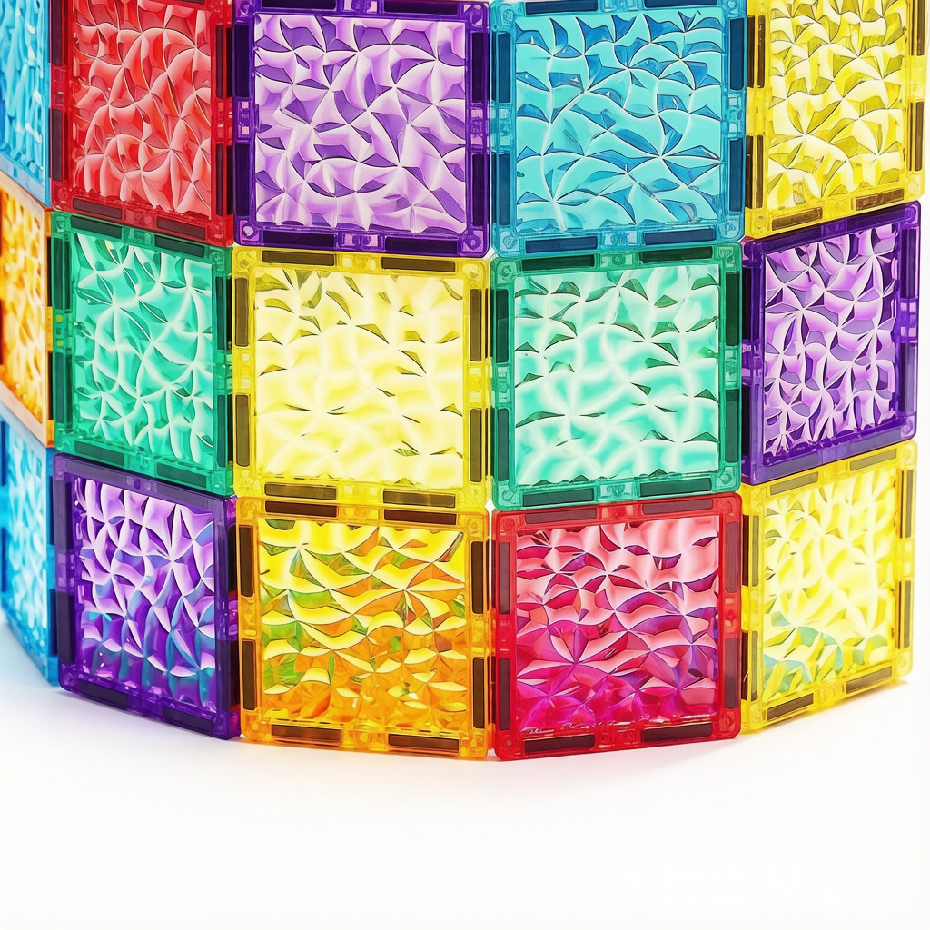 Diamond Magnetic Building Blocks - Colorful Strong-Magnet STEM Toy Set