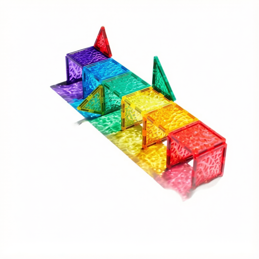 Diamond Magnetic Building Blocks - Colorful Strong-Magnet STEM Toy Set