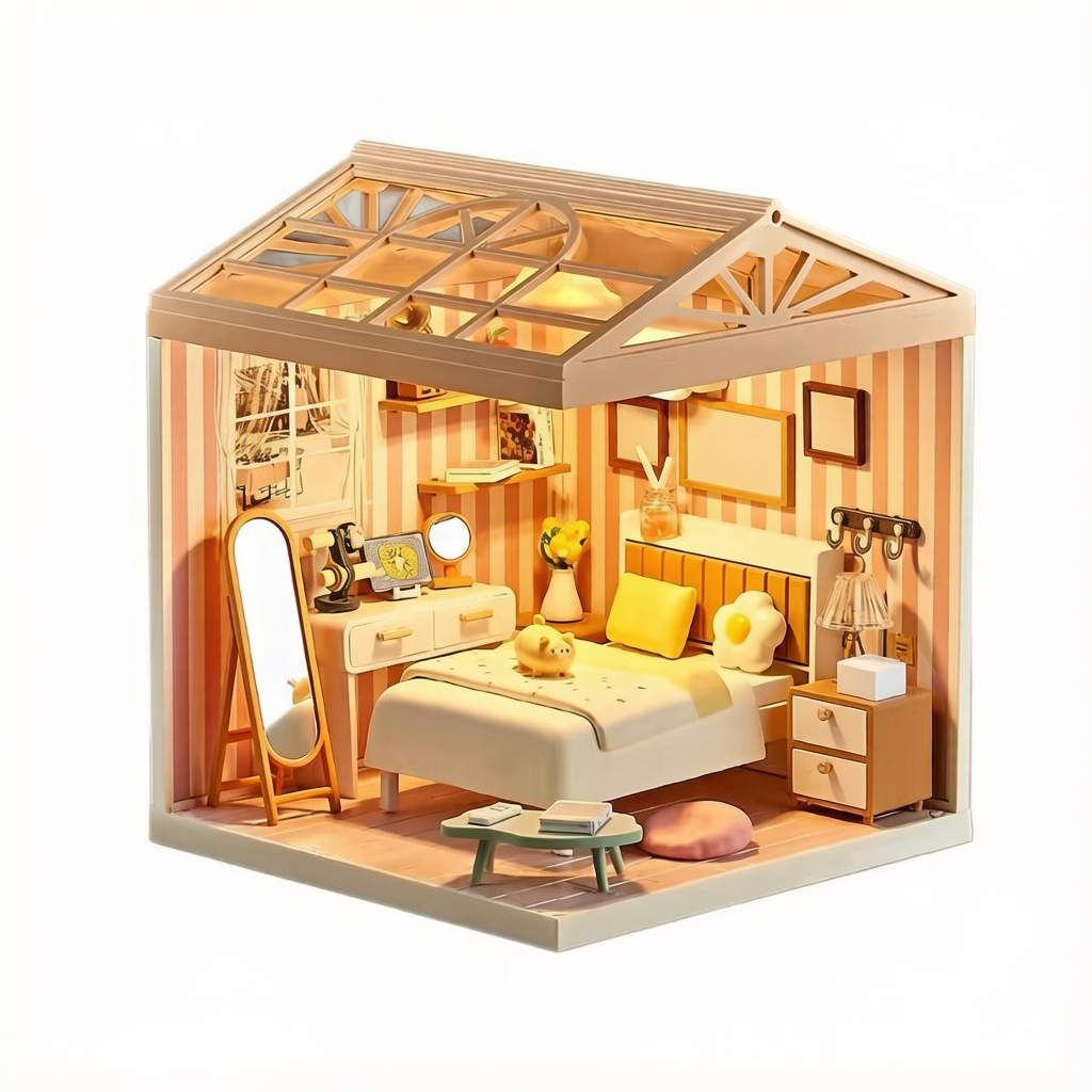 Small Town Diary DIY Miniature House - Handmade Super World Dollhouse Kit