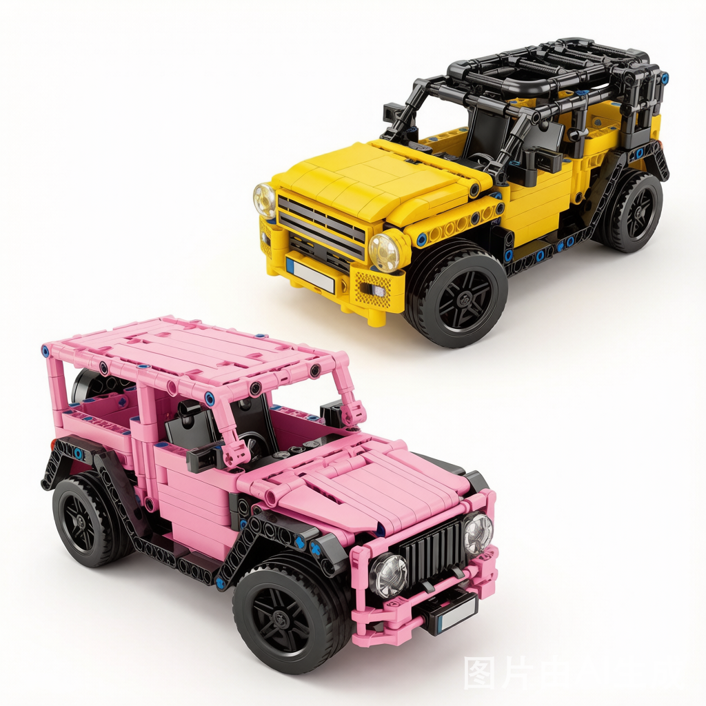 Aoke Remote Control Building Block Car - Electric Assembly Model Toy