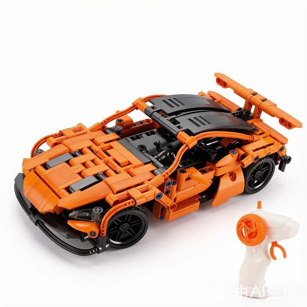 Aoke Remote Control Building Block Car - Electric Assembly Model Toy