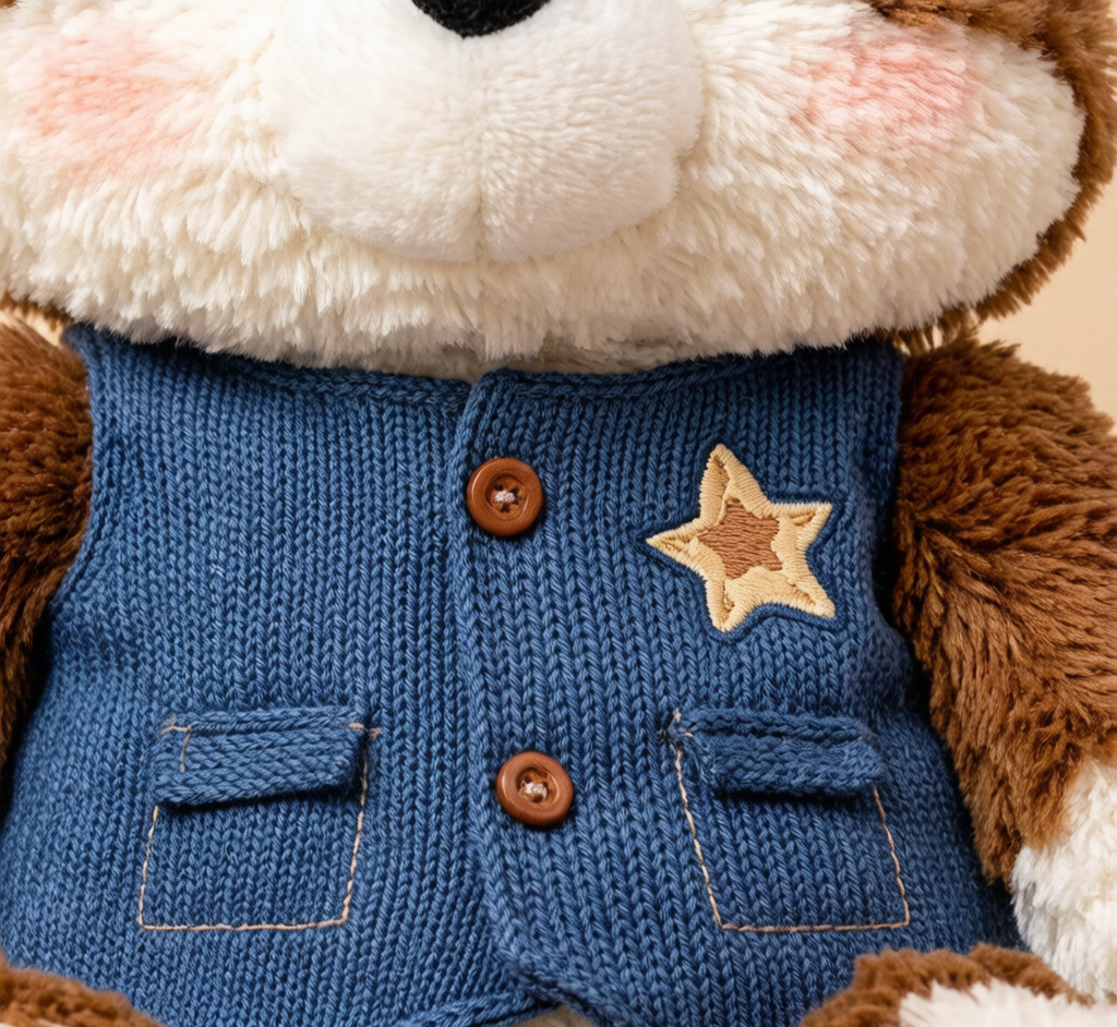 Healing Forest Animal Plush - Cozy Sweater Fox, Bear & Sheep