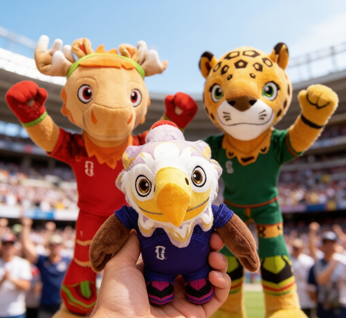 2026 World Cup Mascot Plush - Eagle, Jaguar & Moose Doll