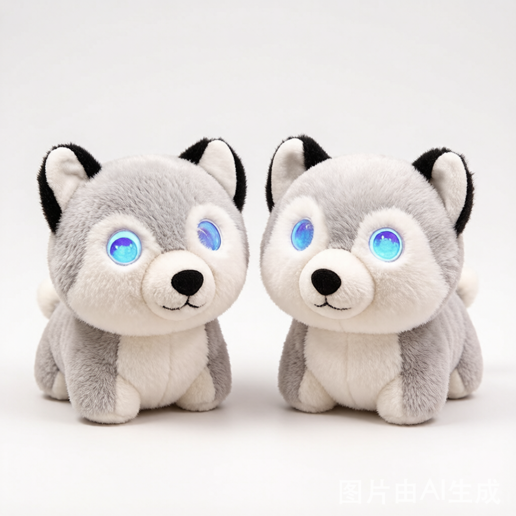 AI Talk Companion Husky & Bear Plush - Emotional Robot Doll