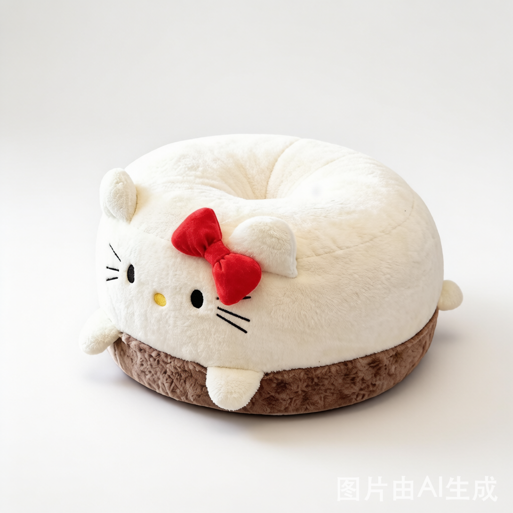 Kitty Plush Floor Cushion - Tatami Bay Window Mat