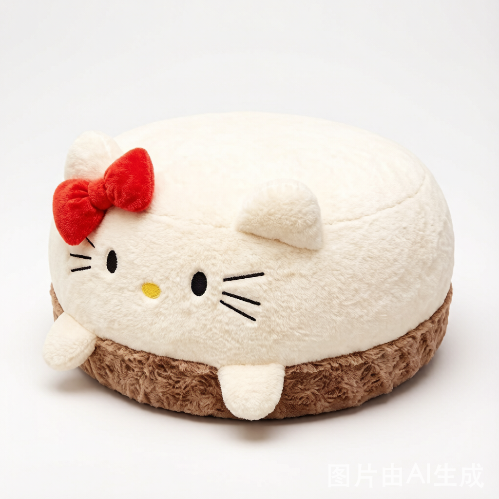 Kitty Plush Floor Cushion - Tatami Bay Window Mat