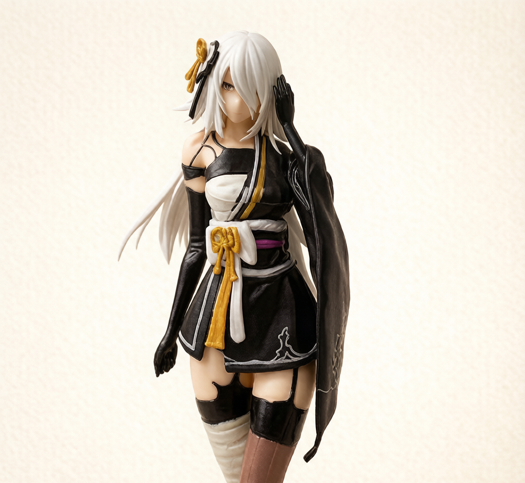 Kimono 2B & A2 Sitting Figure - Collectible Anime Statue