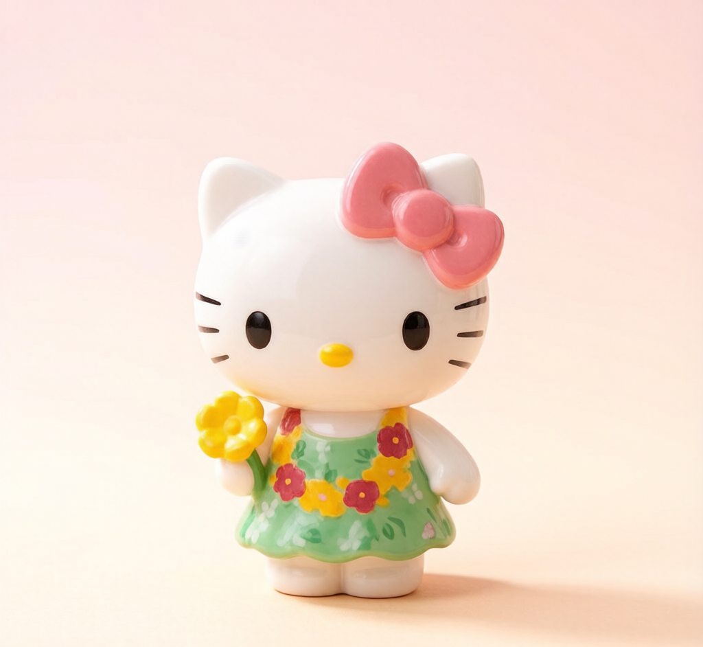 KT Cat Figure Ornament - Cute Car & Desk Decoration