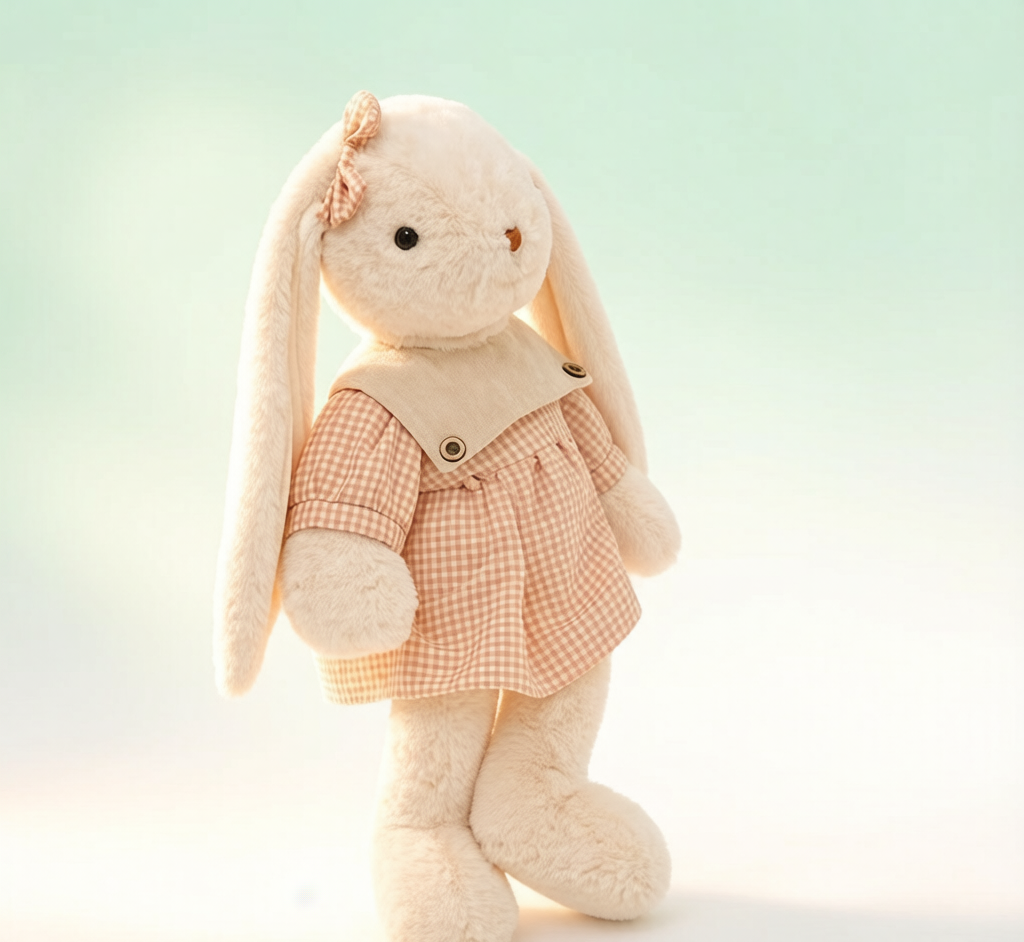 Lily Rabbit Plush - Long-Eared Comfort Doll & Sleeping Pillow