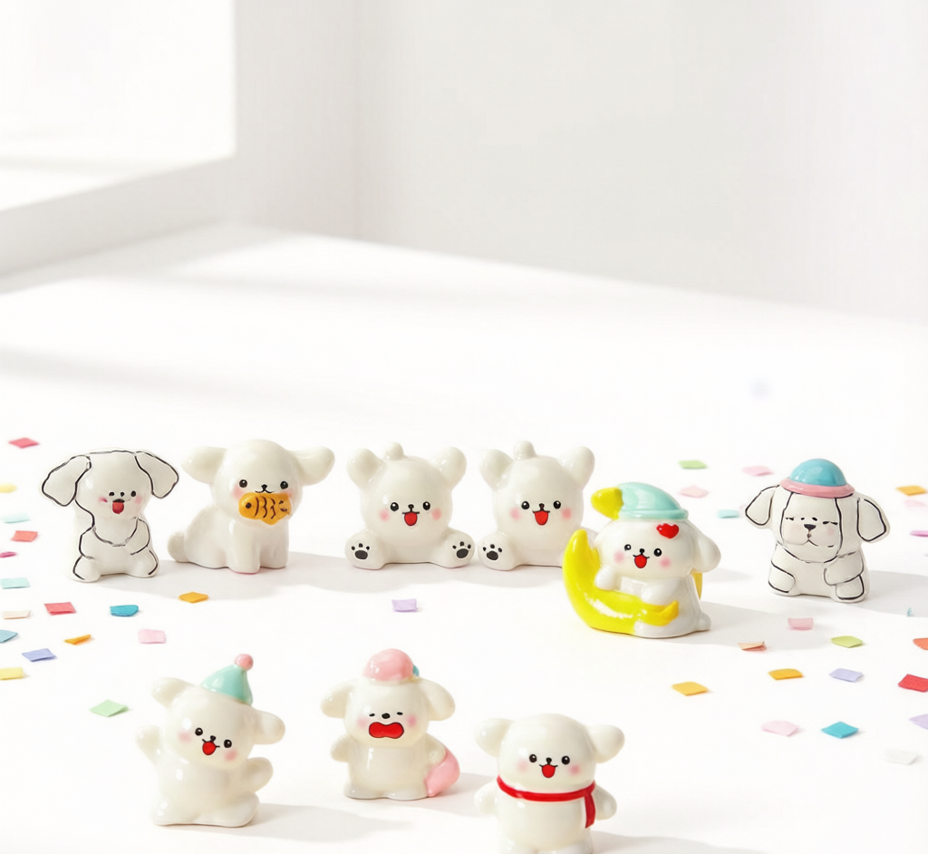 Line-Drawing Puppy Blind Box - Surprise Mini Figure Toy