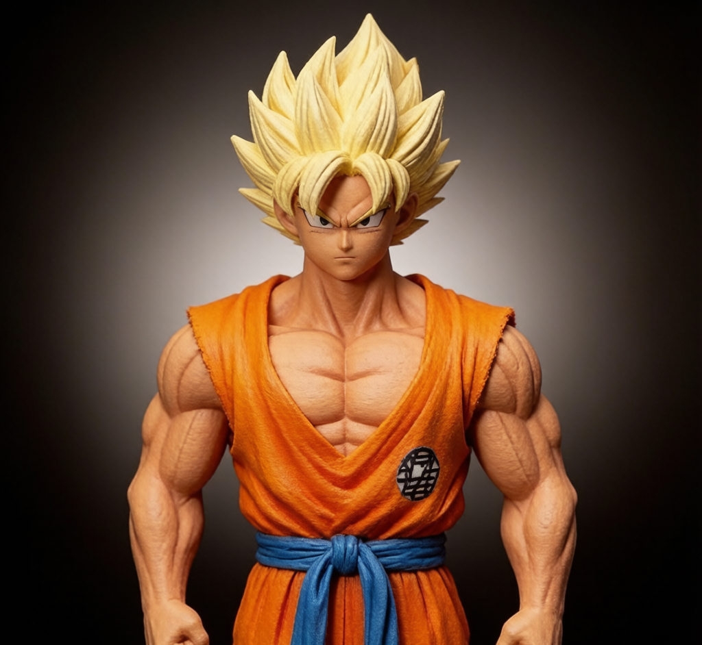 Z Warrior Hero Figurine - Double-Headed Collectible Statue