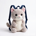 Plush Cat Backpack Doll - Cute Shoulder Toy Bag