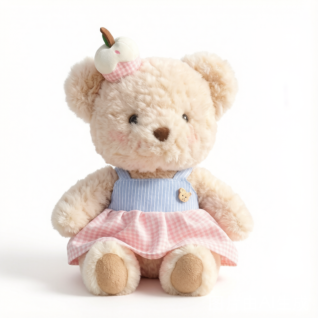 Snot Bear & Rose Bear Plush - Cute Companion & Bed Decor Doll