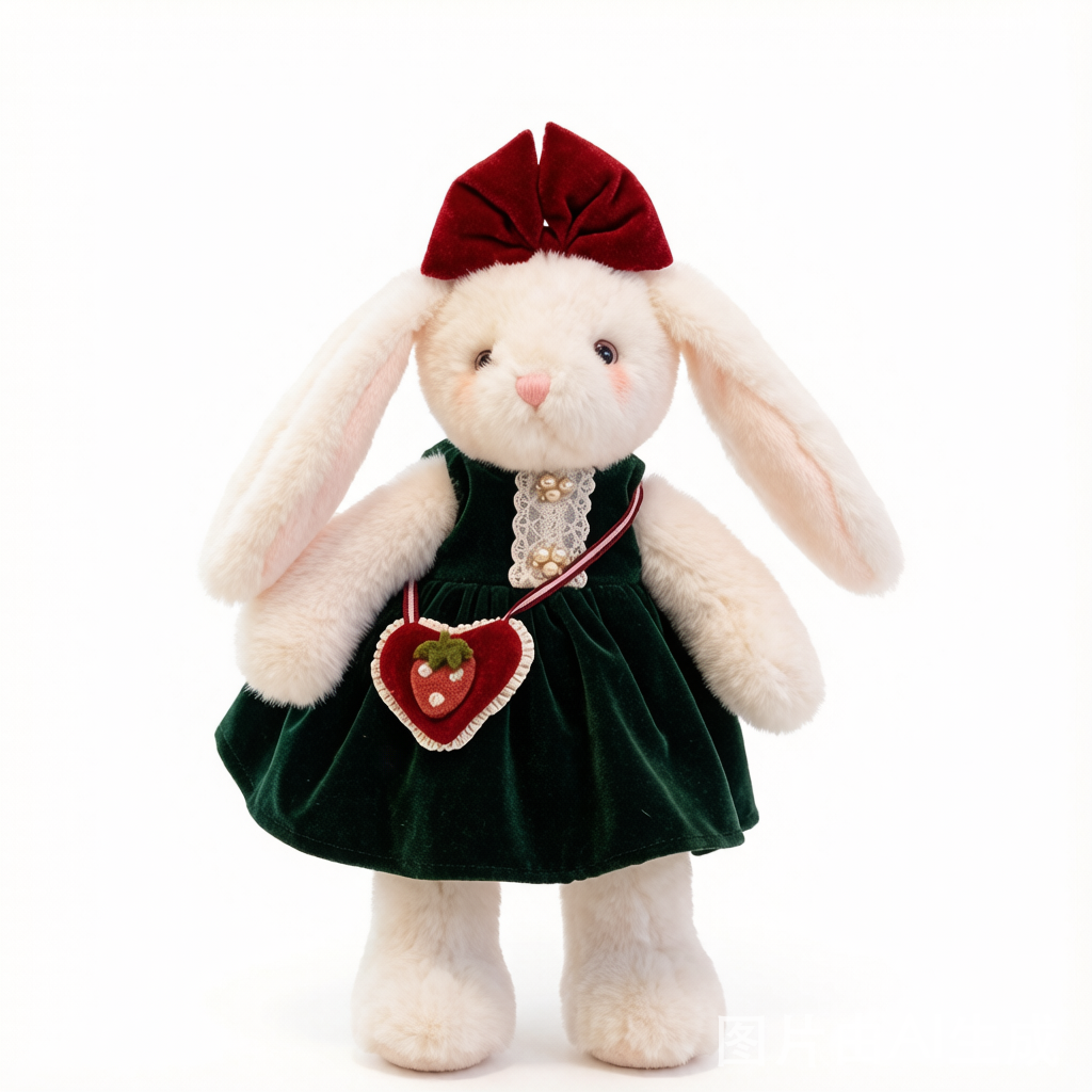 Dressed Long-Ear Rabbit Plush - Cozy Comfort Doll