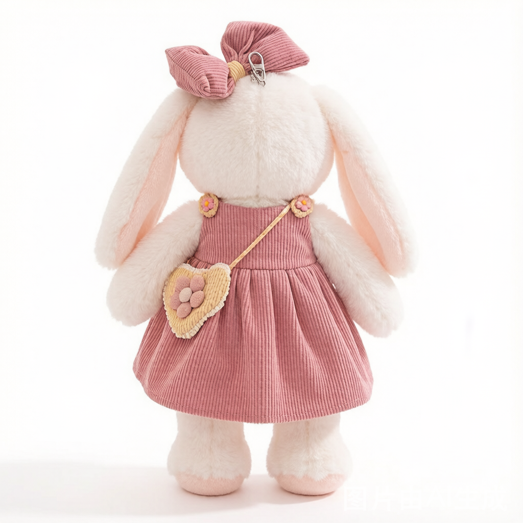 Dressed Long-Ear Rabbit Plush - Cozy Comfort Doll