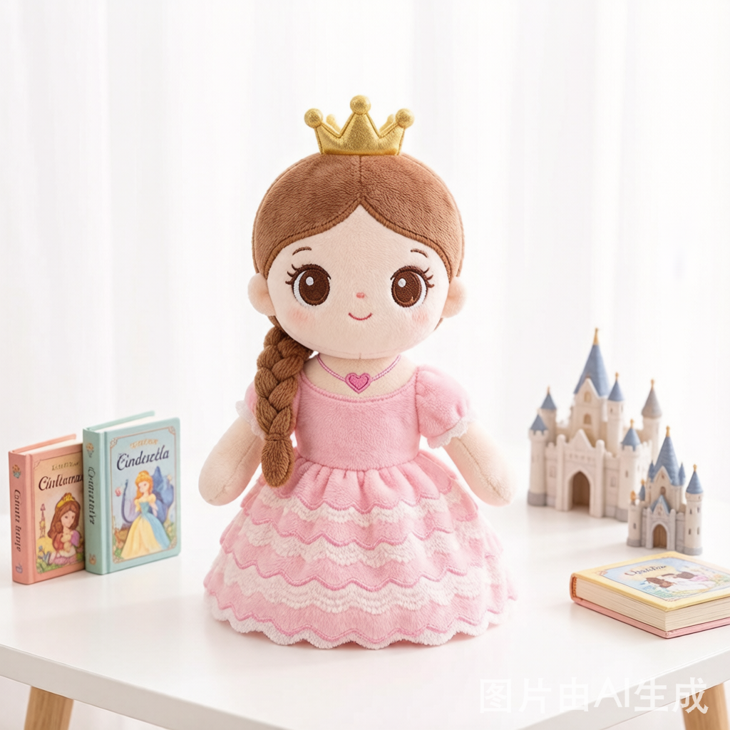 Fairy Tale Princess Angela Plush Doll - Storybook Gift for Girls