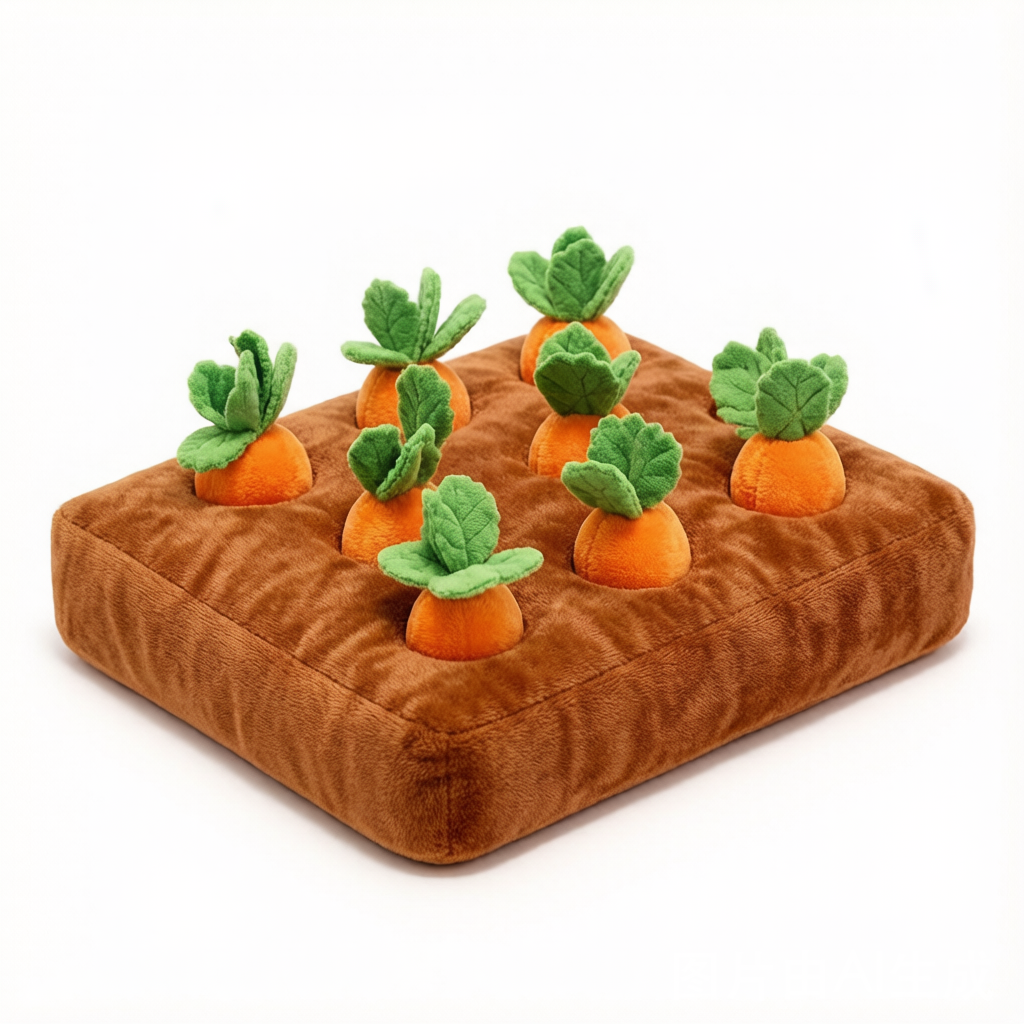 Pull-a-Carrot Garden Plush Toy - Interactive Surprise Doll