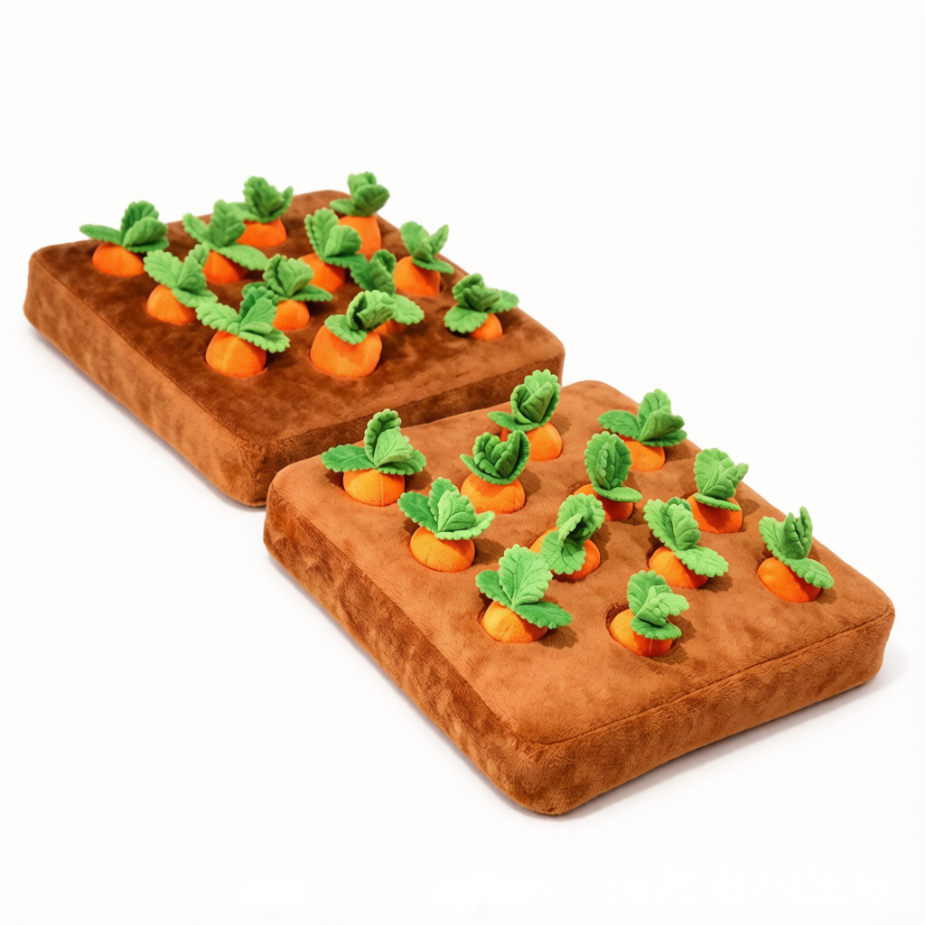 Pull-a-Carrot Garden Plush Toy - Interactive Surprise Doll