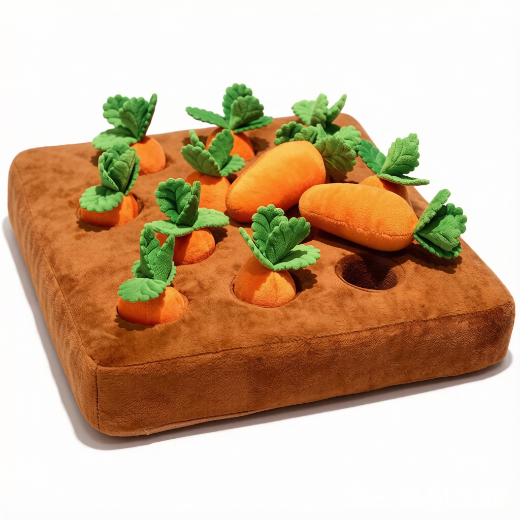 Pull-a-Carrot Garden Plush Toy - Interactive Surprise Doll