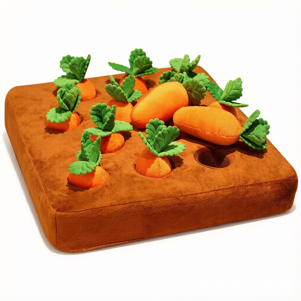 Pull-a-Carrot Garden Plush Toy - Interactive Surprise Doll