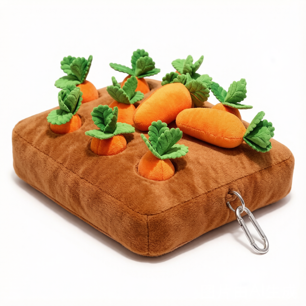Pull-a-Carrot Garden Plush Toy - Interactive Surprise Doll