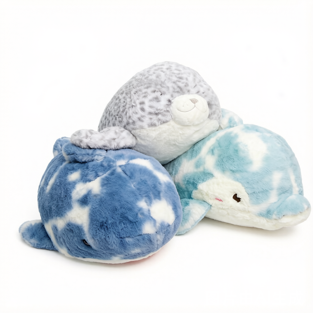 Ocean Buddy Sleeping Pillow Plush - Seal Dolphin Shark Collection