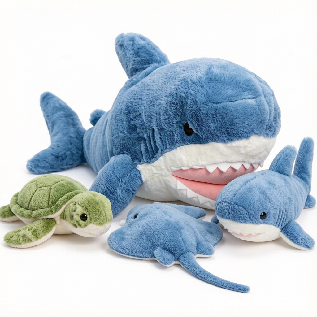 Ocean Buddy Sleeping Pillow Plush - Seal Dolphin Shark Collection