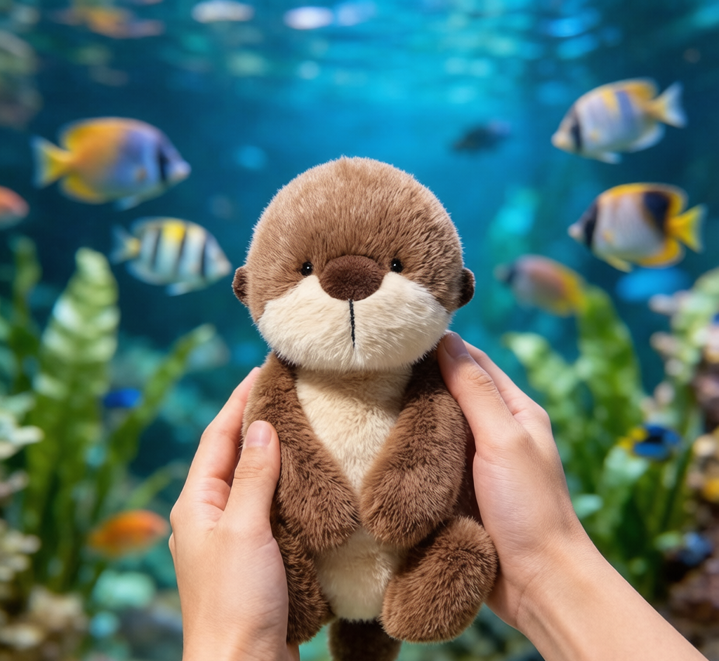 Cute Sea Otter Plush - Super Soft Cuddly Doll & Gift