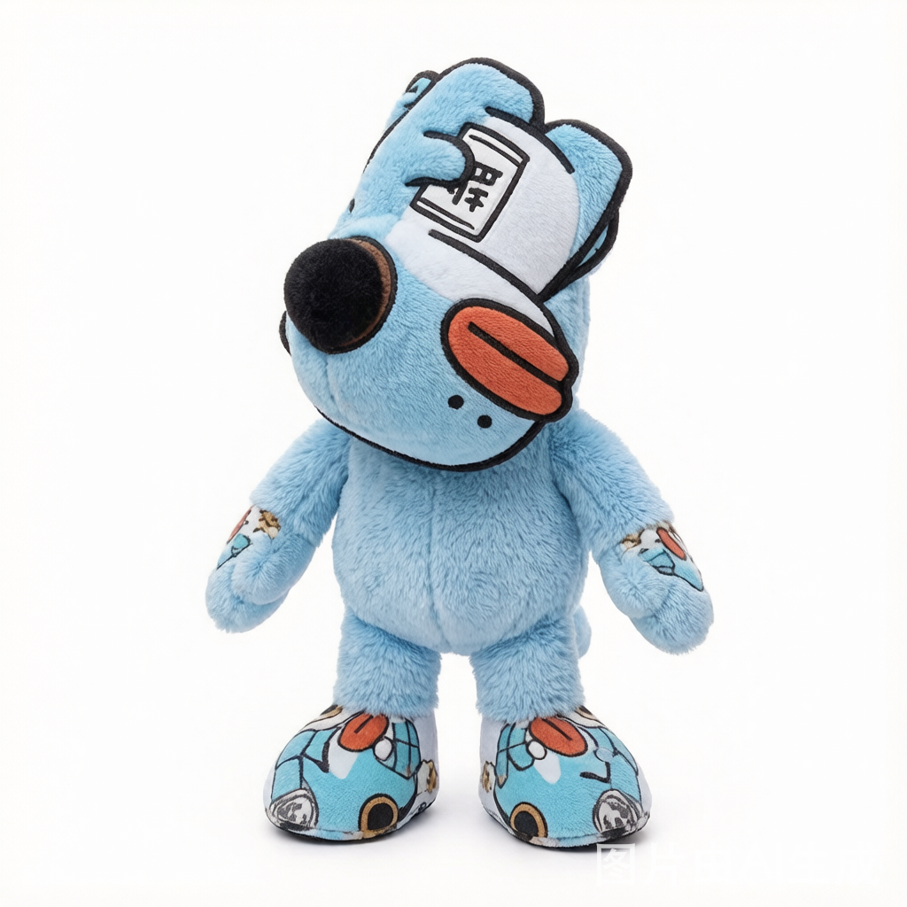 Snot Bear Big-Nose Dog Plush - Cute Hooded Companion Doll