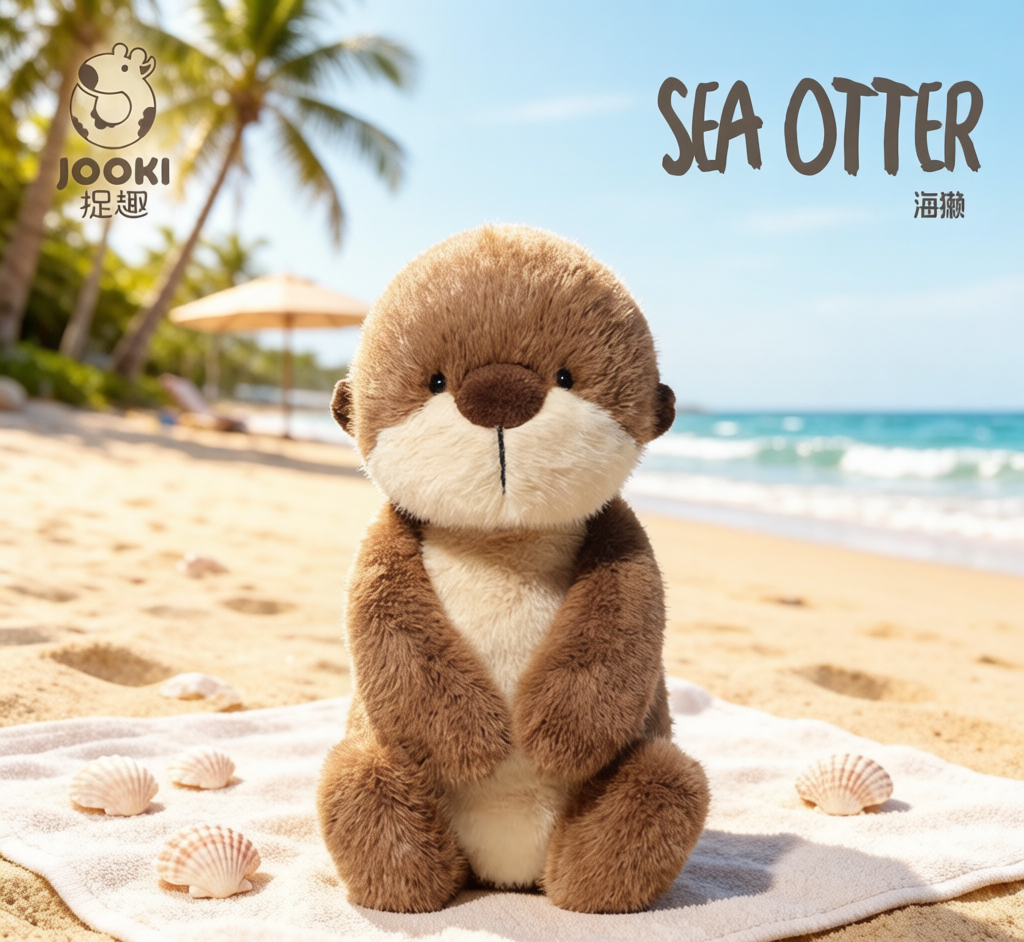 Cute Sea Otter Plush - Super Soft Cuddly Doll & Gift