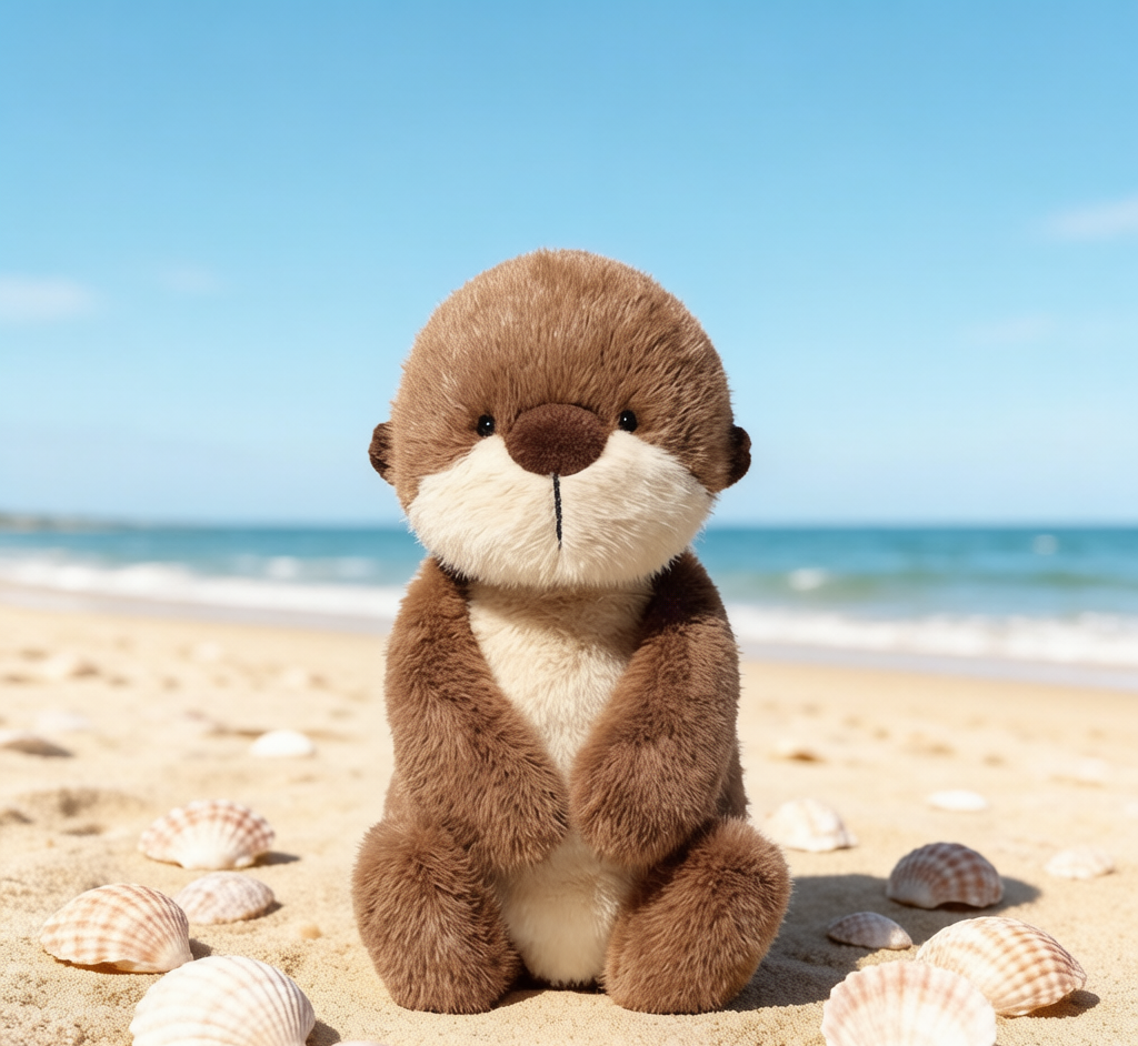 Cute Sea Otter Plush - Super Soft Cuddly Doll & Gift