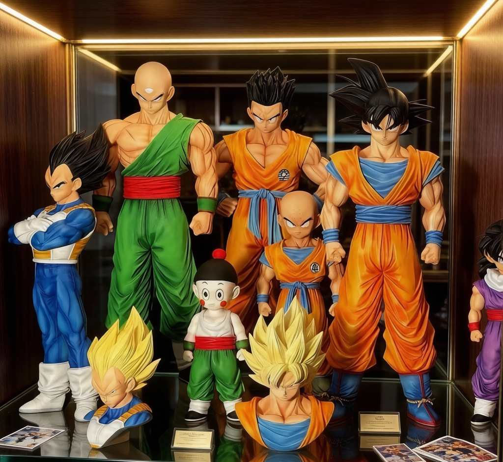 Z Warrior Hero Figurine - Double-Headed Collectible Statue