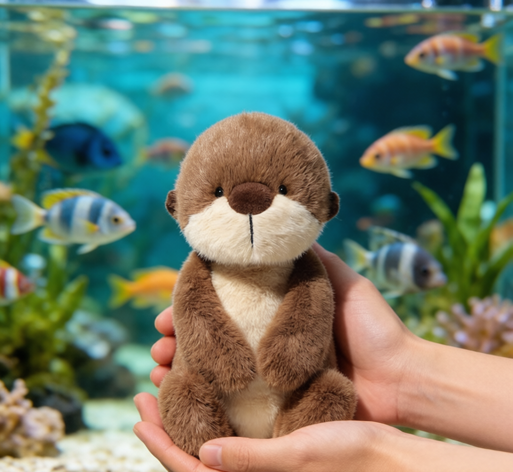 Cute Sea Otter Plush - Super Soft Cuddly Doll & Gift