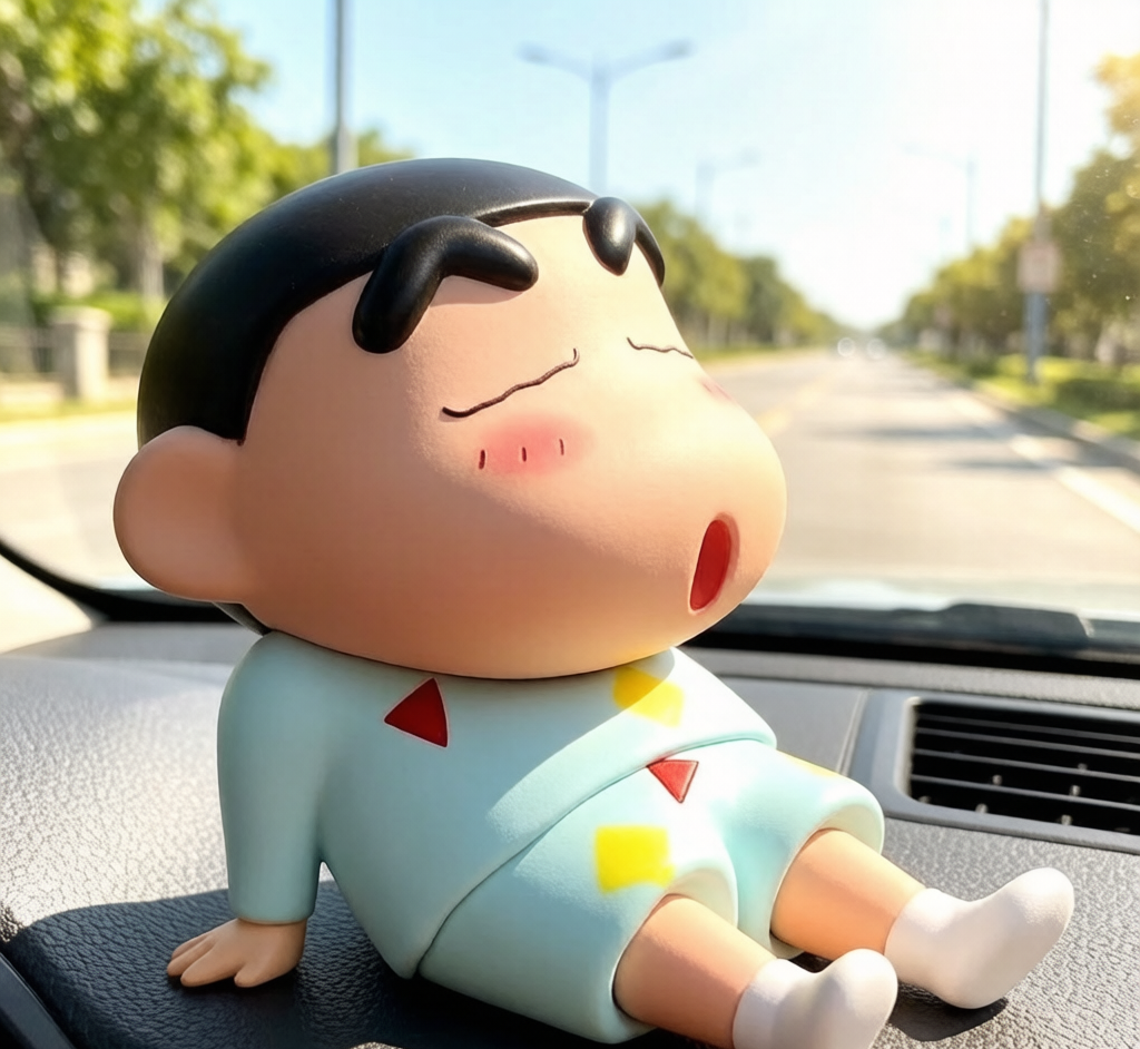 Crayon Shin-chan Phone Stand - Cute Desk Figure Holder