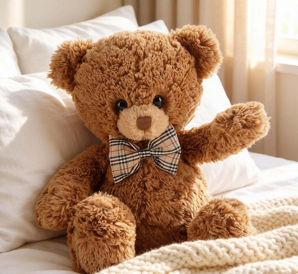 Claire Teddy Bear Plush - Super Soft Hugging Pillow