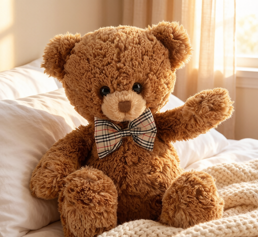 Claire Teddy Bear Plush - Super Soft Hugging Pillow