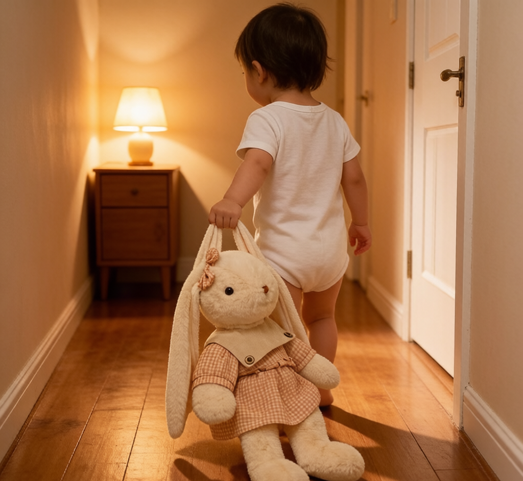 Lily Rabbit Plush - Long-Eared Comfort Doll & Sleeping Pillow