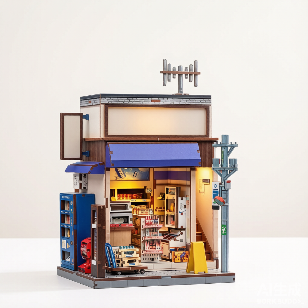 CuteBee Mika-cho Convenience Store DIY Miniature - Japanese Cottage Assembly Model