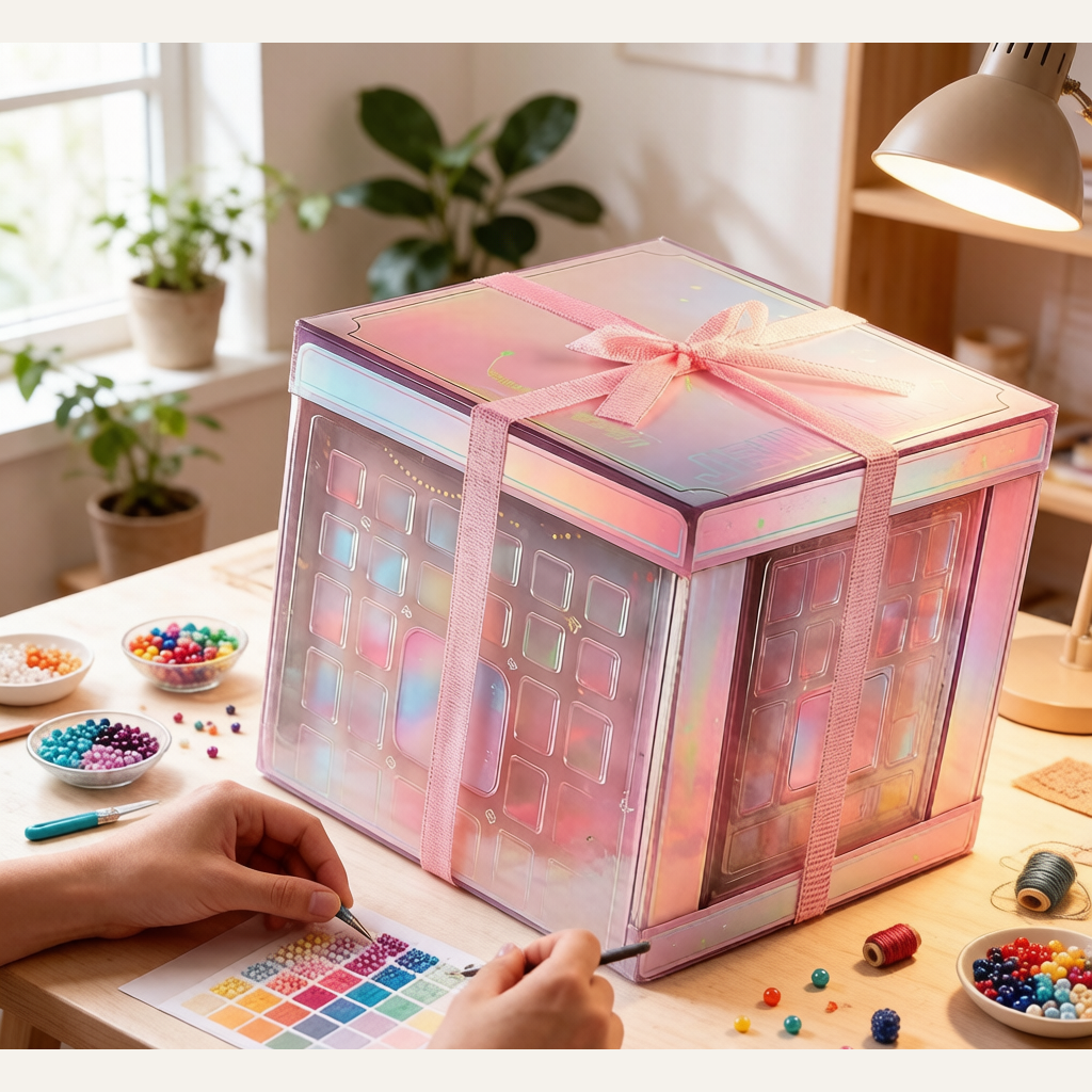 10-in-1 Beaded Treasure Gift Box - Girls' Jewelry Making Craft Kit