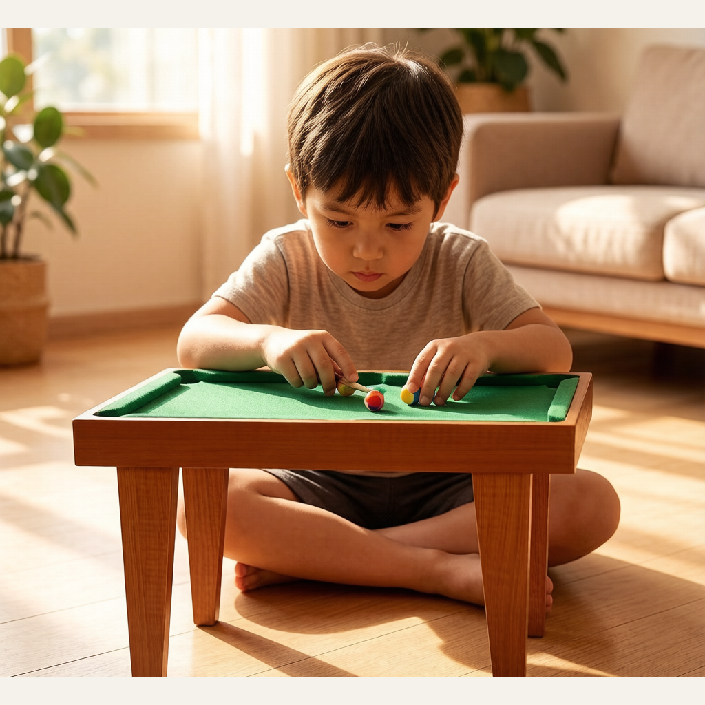 Mini Pool Table for Kids - Tabletop Billiard Game Indoor Parent-Child Toy