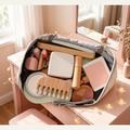 Kids Wooden Makeup Pretend Play Set - Simulation Comb, Lipstick & Handbag Beauty Toy for Girls