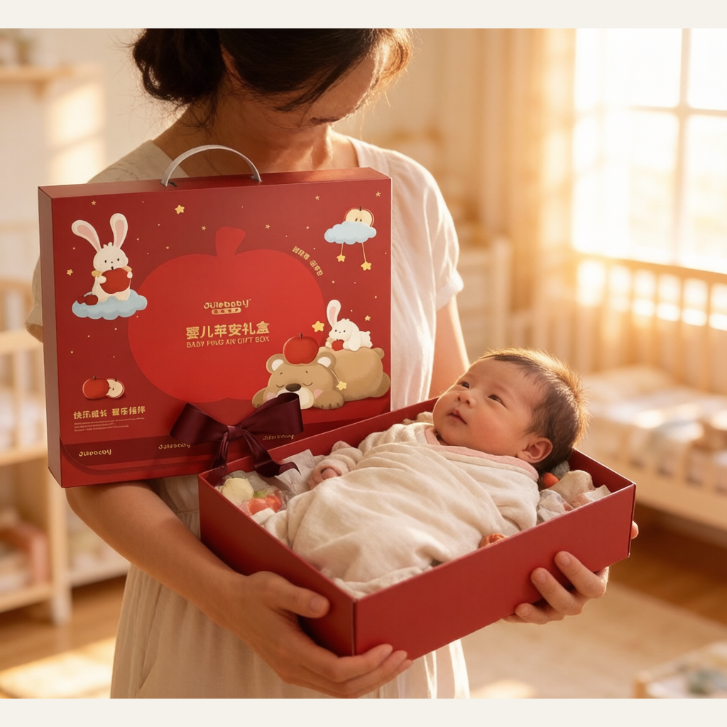 Newborn Baby Gift Box - Complete Soothing Essentials Set for Infants 0-6 Months, Baby Shower Gift