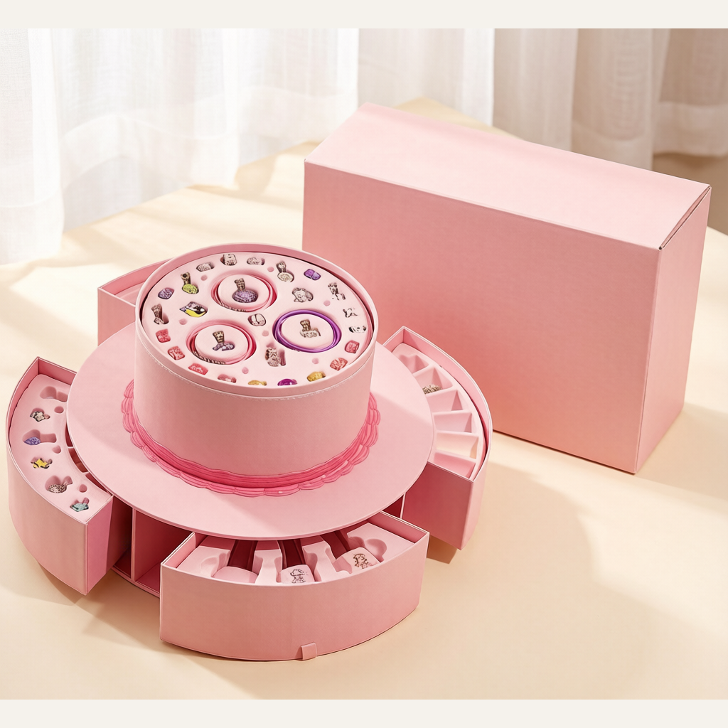 TOI Tuyi Beaded Jewelry Craft Kit - DIY Handmade Bead Gift Box for Girls