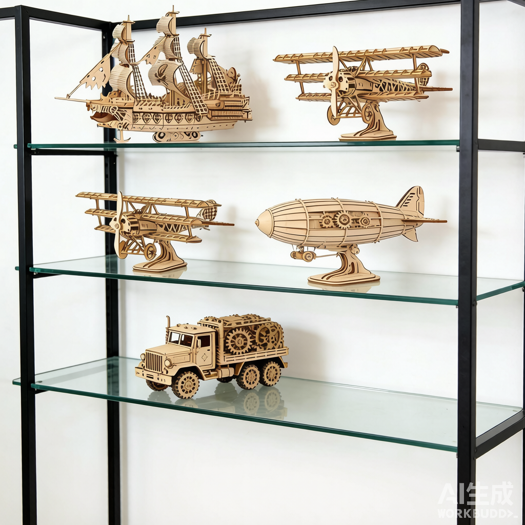 Flying Dutchman 3D Wooden Puzzle Ship - DIY Assembly Model Decorative Craft